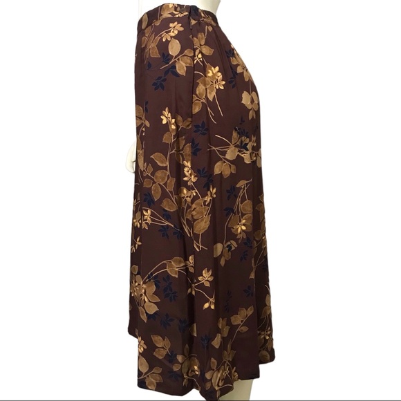 Vintage Dresses & Skirts - Vintage Liz Claiborne 100% Rayon Floral Midi Skirt Sz-12-14